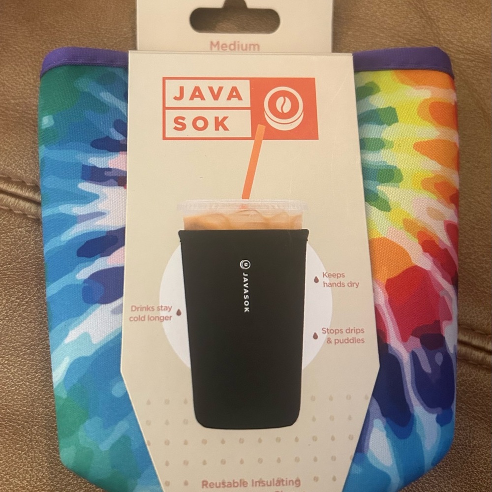 New-Java Sok Tie-Dye Insulated Beverage Sleeve